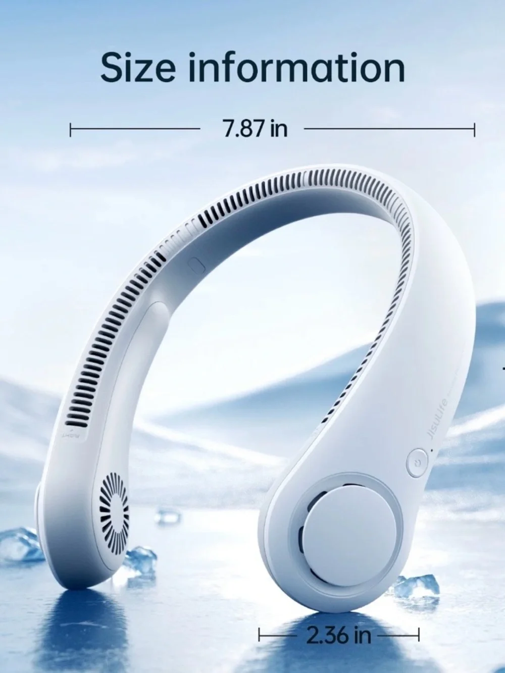 🔥 BUNDLE OF 2 JISULIFE Portable Neck Fans | 5 speeds | 18 H Battery New/Open Box